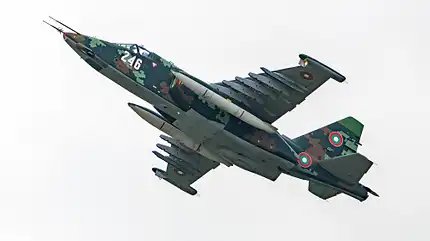 Fighter planes and helicopters are training 