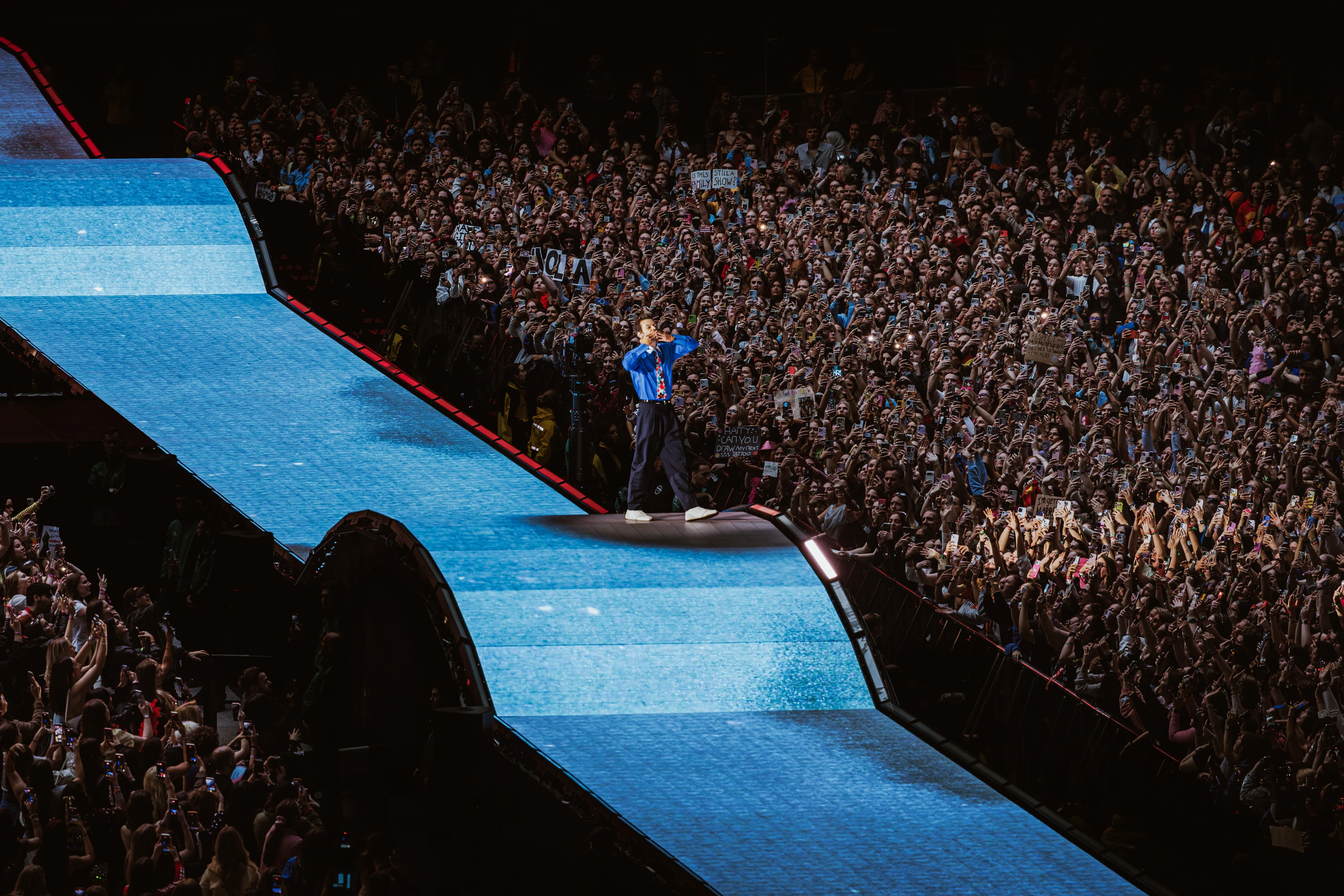 Harry Styles on stage during the Together, Together tour