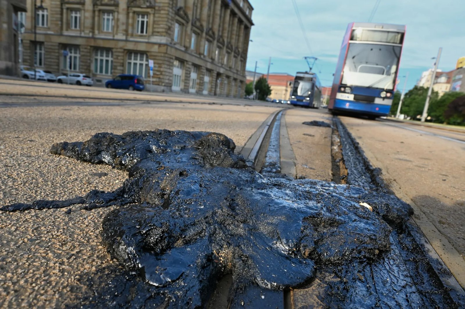 Heat damage paralyzes tram traffic in Leipzig