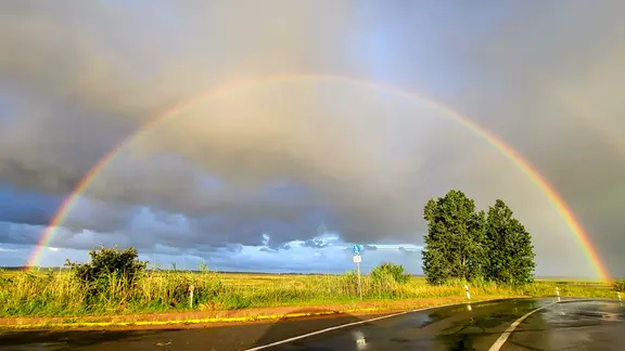 Rainbow near Bart.