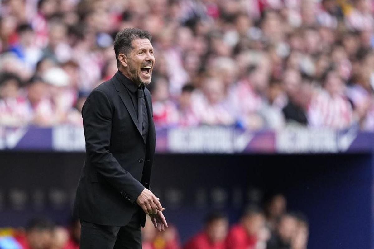 Diego Simeone during the last game of the season at home