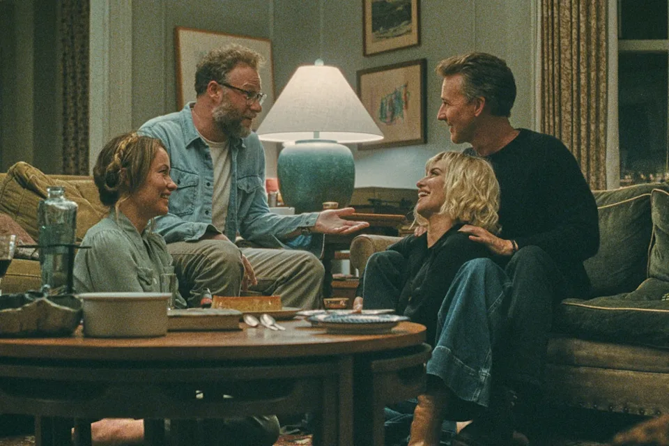 Wilde is promoting his third feature film as director, The Invitation, starring Seth Rogen, Penelope Cruz and Edward Norton (A24).