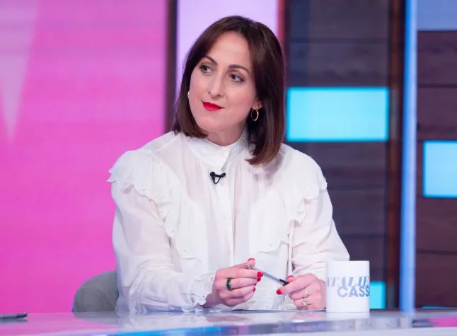 Daughter Natalie Cassidy, 9, was rushed to hospital with her arm 'shattered into pieces' | Soap 17 For editorial use only. Mandatory Attribution: Photo by Ken Mackay/ITV/Shutterstock (14555524ag) Natalie Cassidy TV Show Loose Women, London, UK – 24 June 2024