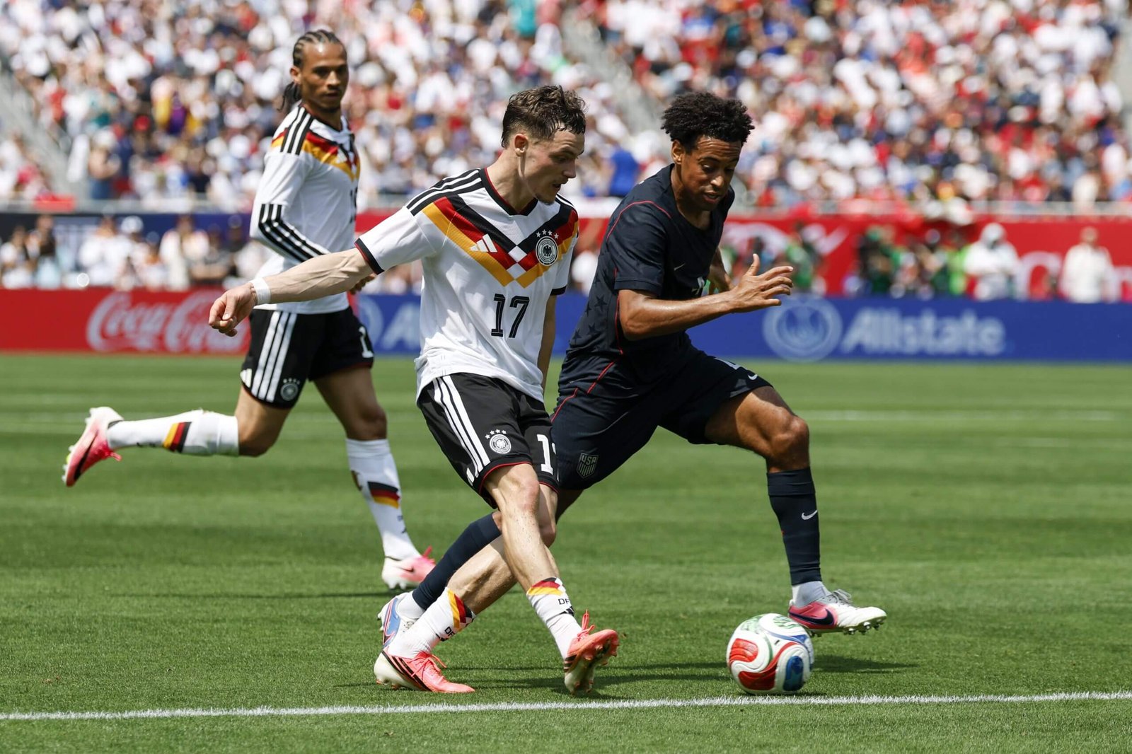 Tyler Adams tagged Florian Wirtz in USMNT friendly against Germany