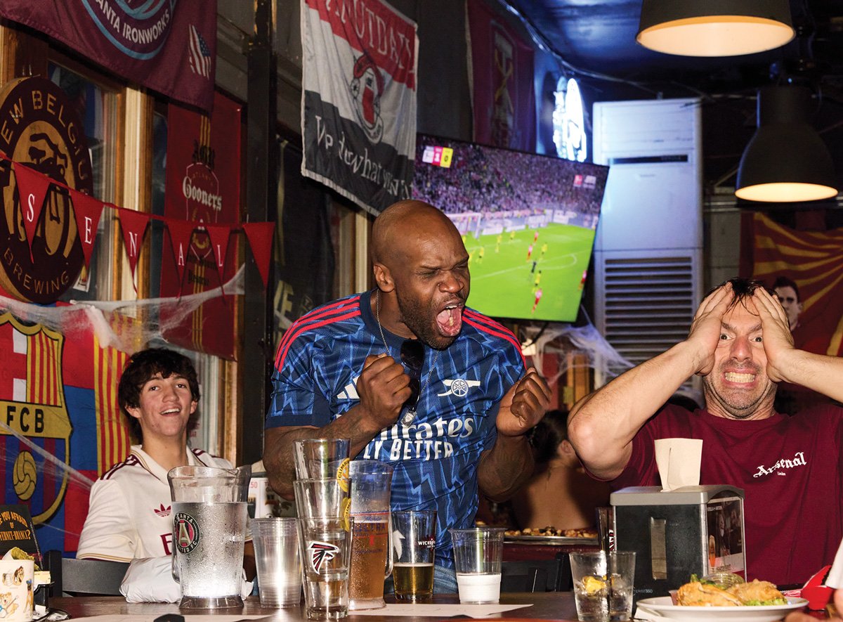people celebrating in the Brewhouse cafe