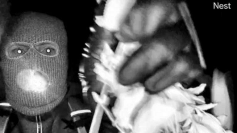 FBI Says Nancy Guthrie's Ransom Demands Were Fake | US News 12 Shortly before her disappearance, an armed man wearing a ski mask was seen tampering with Nancy Guthrie's doorbell camera. Photo: FBI