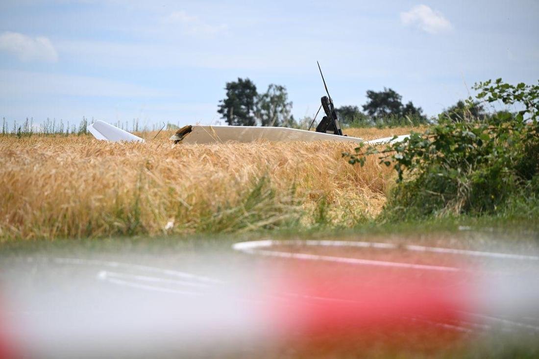 A small plane crashed in Central Hesse.