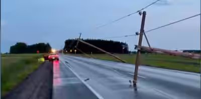 (IN IMAGES) Severe storms in Saguenay-Lac-Saint-Jean: dozens of uprooted trees and downed poles 16 Severe storms in Lac-Saint-Jean: dozens of trees uprooted, July 2, 2026
