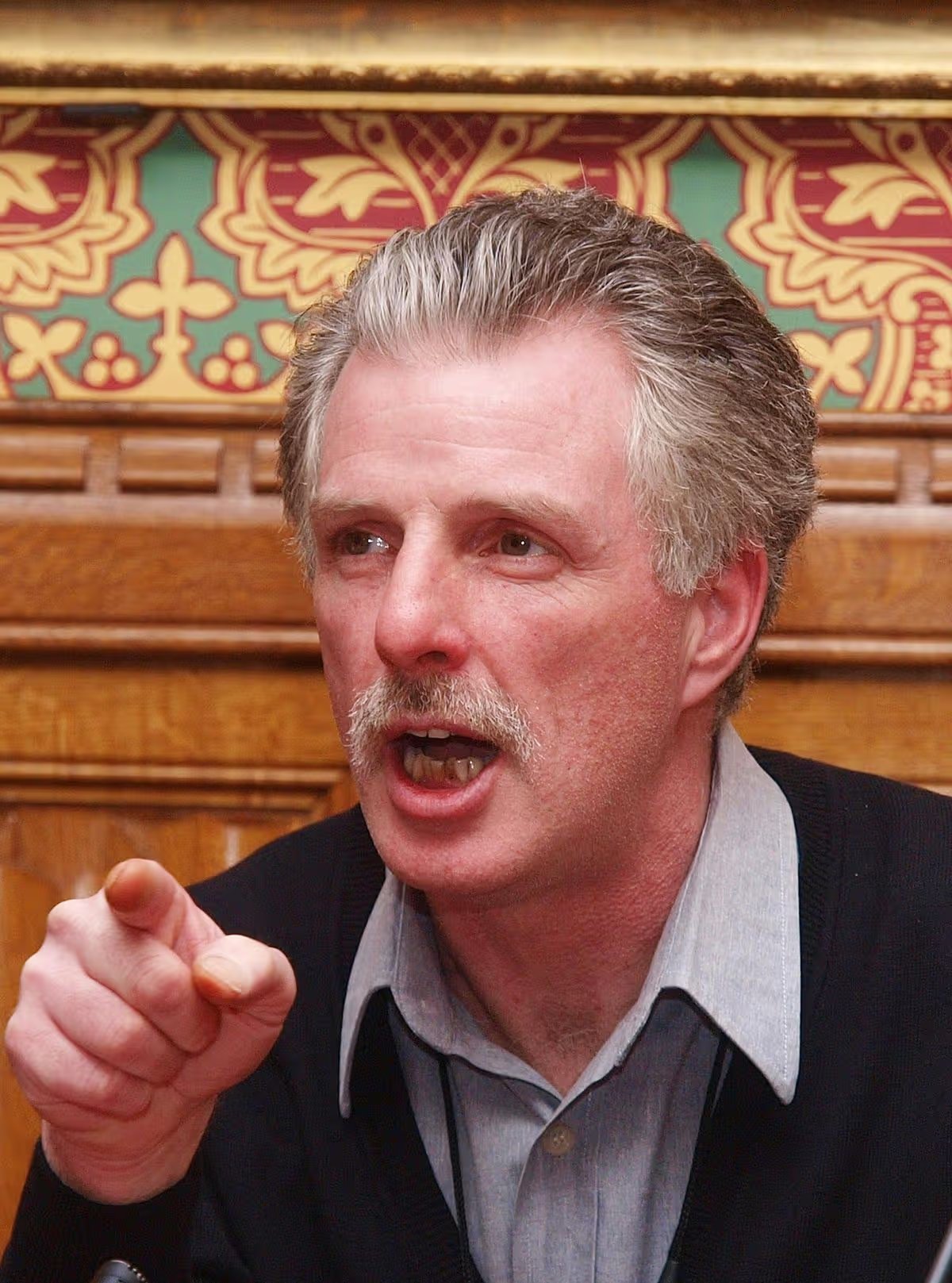 He served 18 years for the murder of his pregnant wife, but still maintains his innocence. 17 Eddie Guilfoyle during a press conference in the House of Lords after being released from prison after 18 years