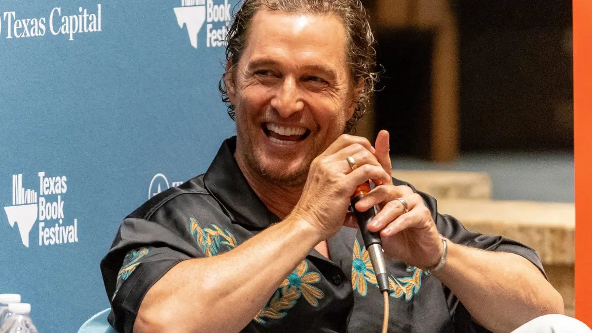 Matthew McConaughey fired up Americans with a patriotic speech to celebrate the 250th anniversary of Independence Day 14 AUSTIN, TEXAS – NOVEMBER 17: Matthew McConaughey speaks at the 2024 Texas Book Festival at First Baptist Church on November 17, 2024 in Austin, Texas. (Photo by Gary Miller/Getty Images)