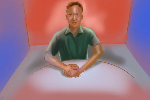 An earlier court sketch by David James.