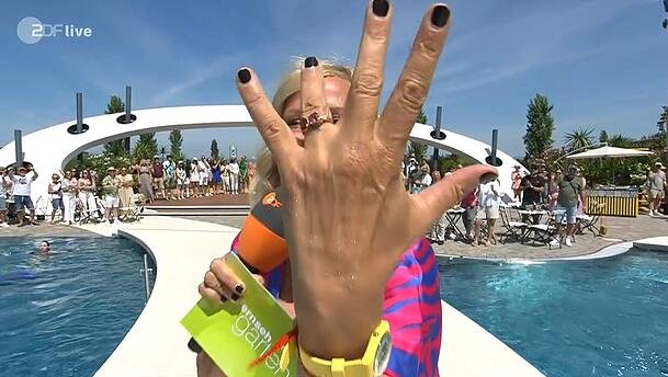 Andrea Kivel showed off her engagement ring on June 22.