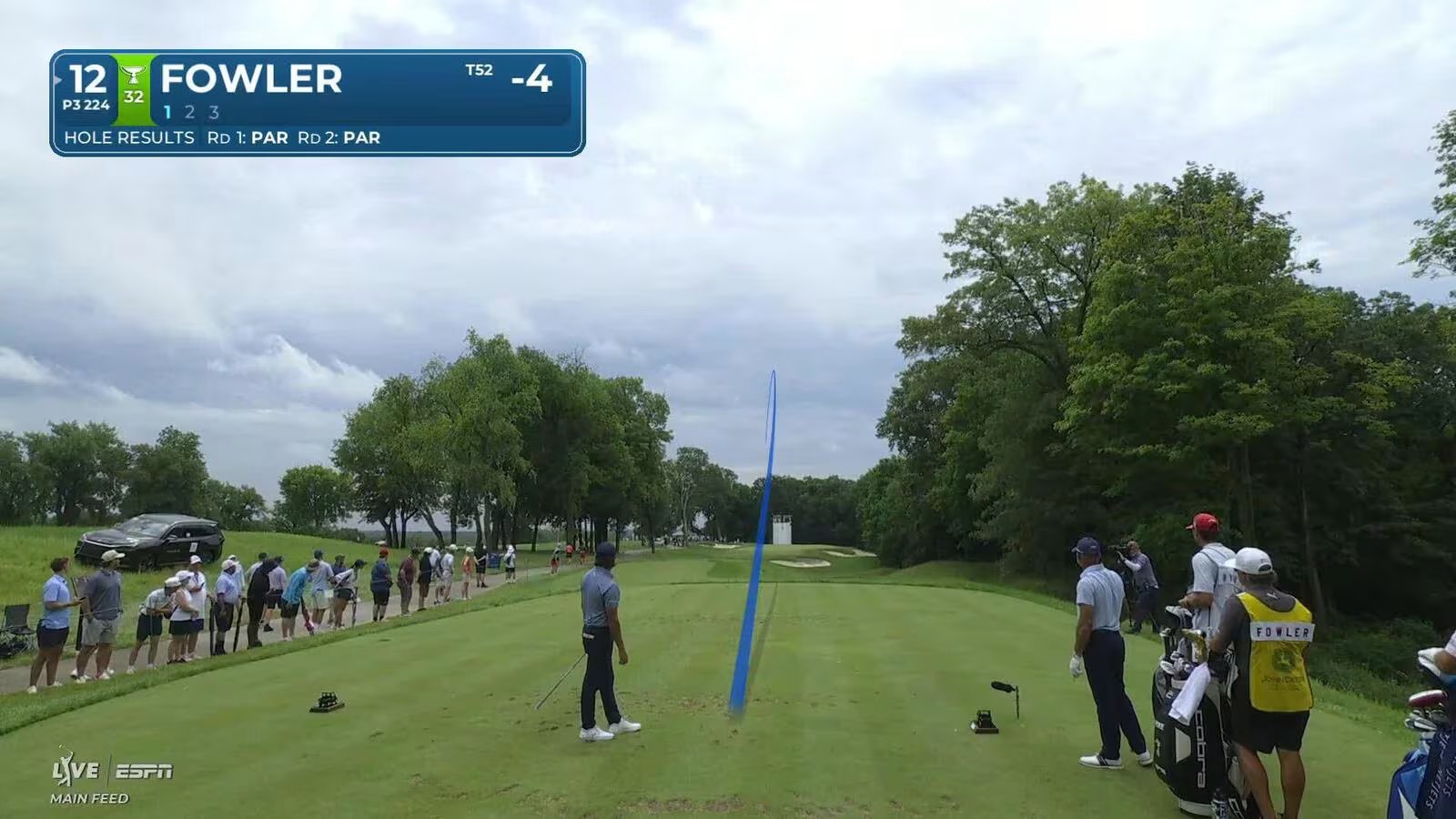 Rickie Fowler lights up in fourth place and moves up the John Deere Classic leaderboard 15 Rickie Fowler hits his tee shot to 11 feet for birdie on the 12th at John Deere.