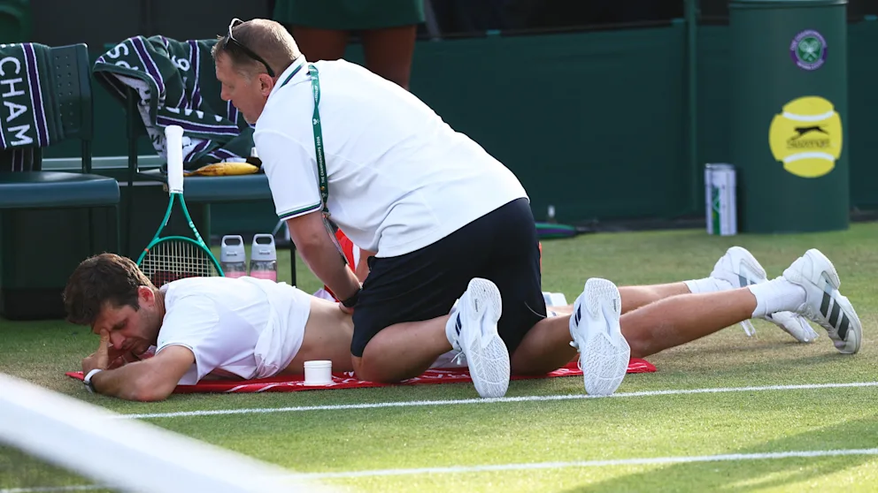 Hubert Hurkacz needs treatment after third set