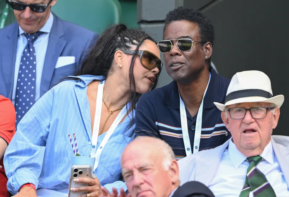 Chris Rock enjoys Wimbledon with new girlfriend Simone Henault 14 Karwai Tan/Getty Images
