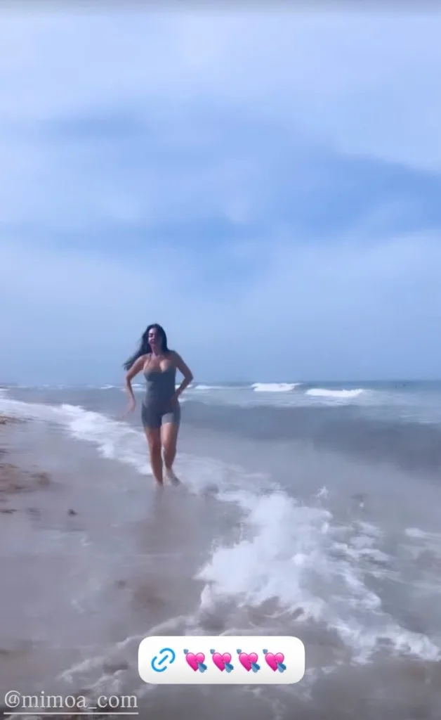 Georgina Rodriguez dances on the beach in a July 2 Instagram post. Instagram/@Giorginaggio