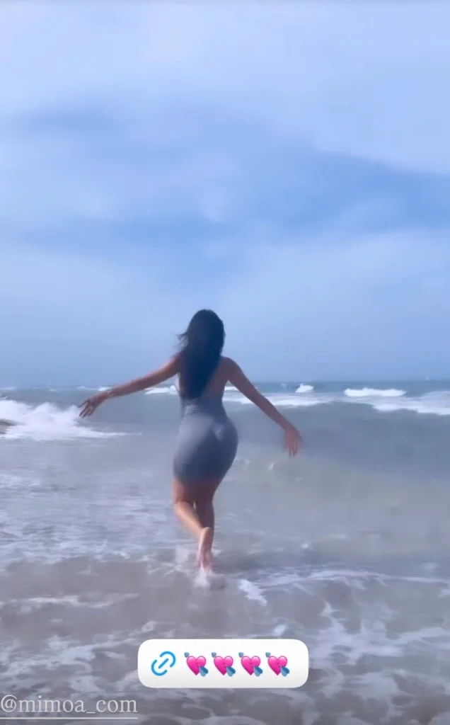 Georgina Rodriguez dances on the beach in a July 2 Instagram post. Instagram/@Giorginaggio