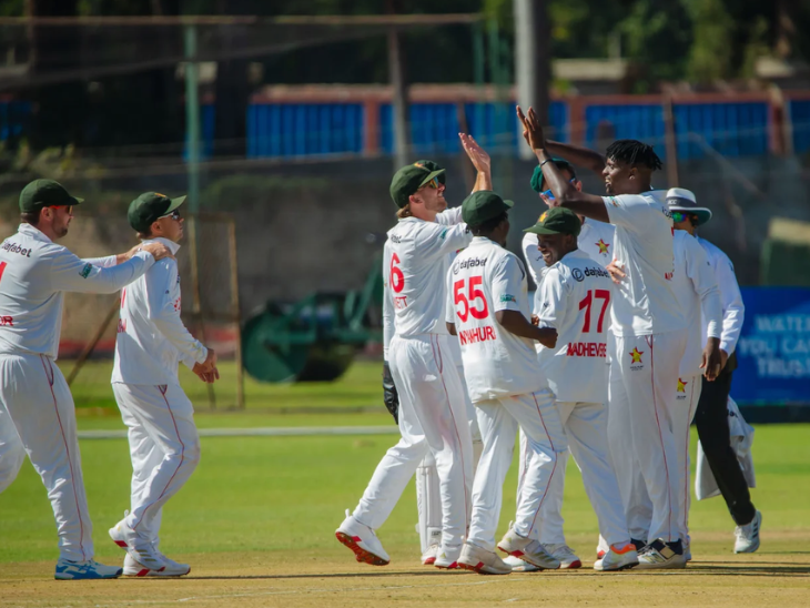 Zimbabwe Test win, Bangladesh Cricket, Harare Test match, Blessing Muzarabani, Richard Ngarawa, Newman Nyamhuri, 17 wickets, Cricket News 19 Nagarawa took 3 wickets in the second innings.