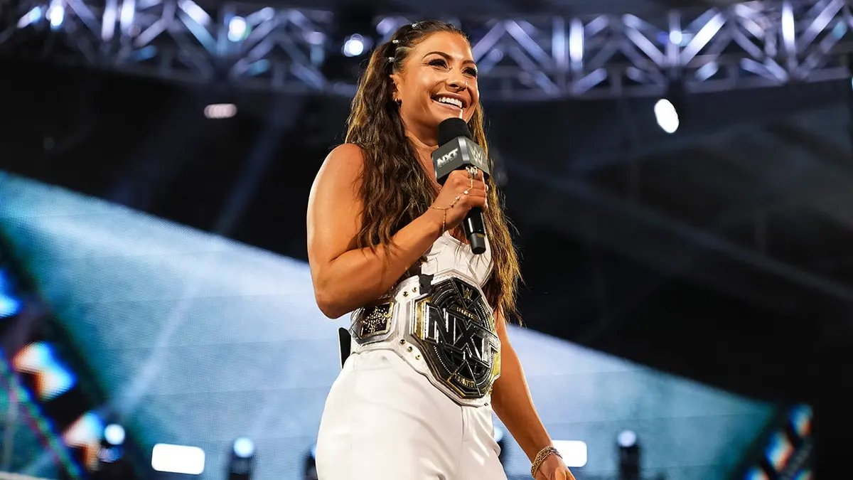 Seth Rollins will challenge Roman Reigns for the world title at SummerSlam 16 NXT Women's Champion Kendal Gray performs at the WWE Performance Center in Orlando, Florida.
