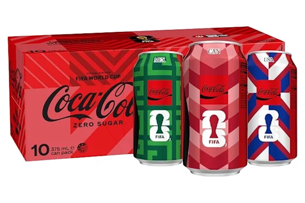 Coca-Cola packaging. 