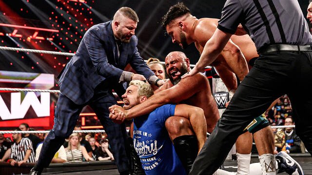 Ethan Page & Rusev Eliminate Chad Gable, Dragon Lee & Joe Hendry: Raw Highlights, July 6, 2026 WWE Photos