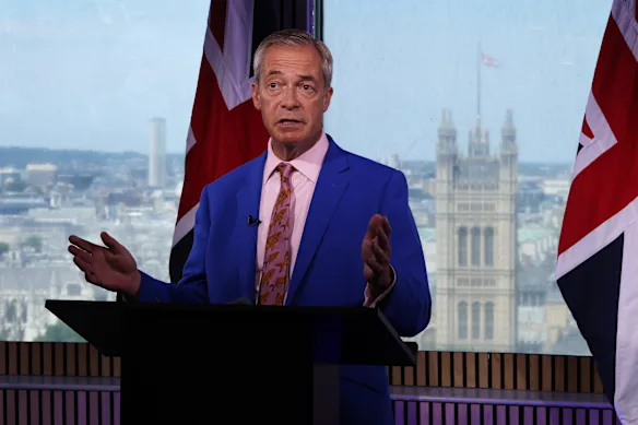 UK Reform Party leader Nigel Farage announces his resignation as a Member of Parliament and his intention to stand in a by-election to reclaim his seat.
