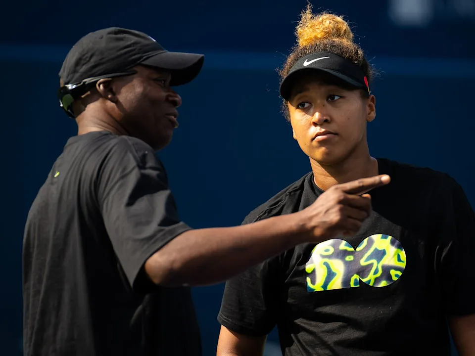 Leonard Francois and Naomi Osaka in 2022. Photo: Robert Prange/Getty
