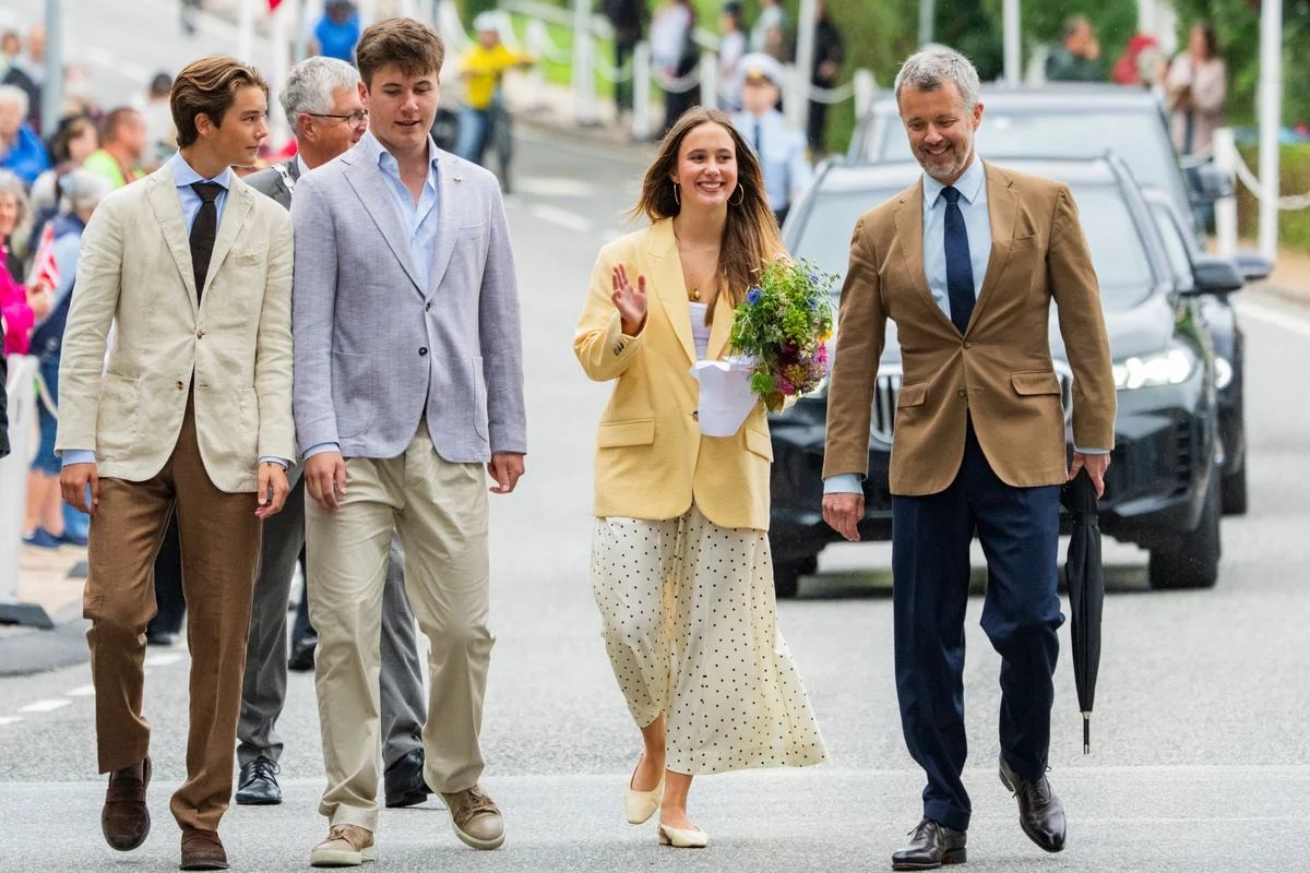Members of the Danish royal family greeted well-wishers during their annual summer appearance in Grosten, continuing one of the monarchy's most beloved seasonal traditions.