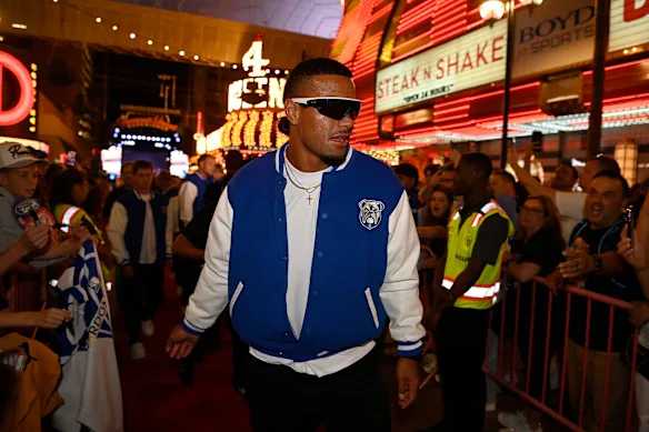 The Bulldogs' Stephen Crichton welcomes fans to Las Vegas as part of Peter V'landys' bid to take the game to a global level.
