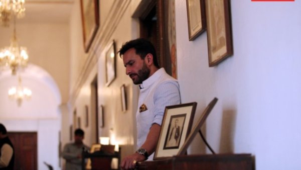 Saif Ali Khan at Pataudi Palace. 