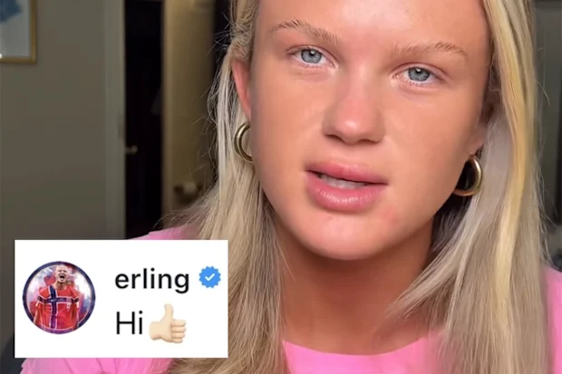 Erling Haaland, Emma Kate Willman's "doppelganger", received a comment on Instagram from the Norwegian soccer star 15 Emma K. Willman with Instagram comment from Erling Haaland