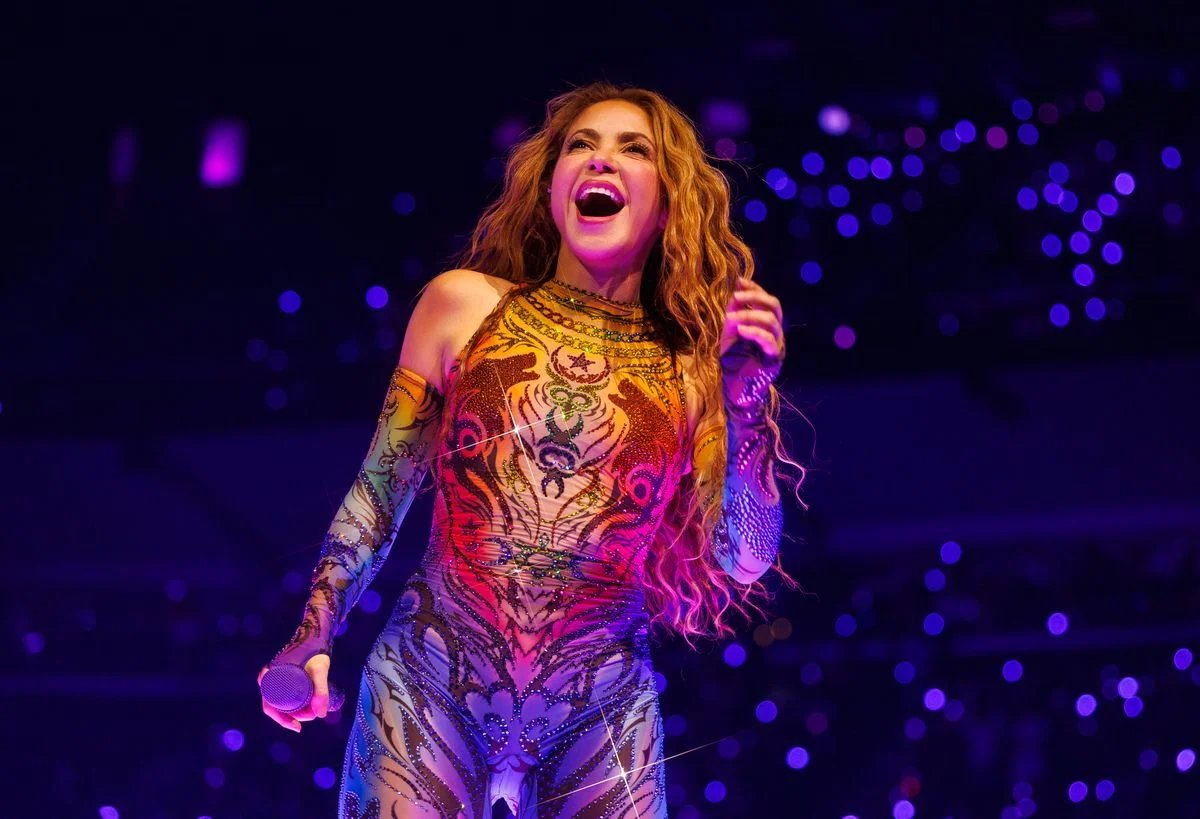 Shakira performs during the SHAKIRA - Las Mujeres Ya No Lloran World Tour held at the Intuit Dome on June 13, 2026 in Inglewood, California. (Photo by Christopher Polk/Billboard via Getty Images) 