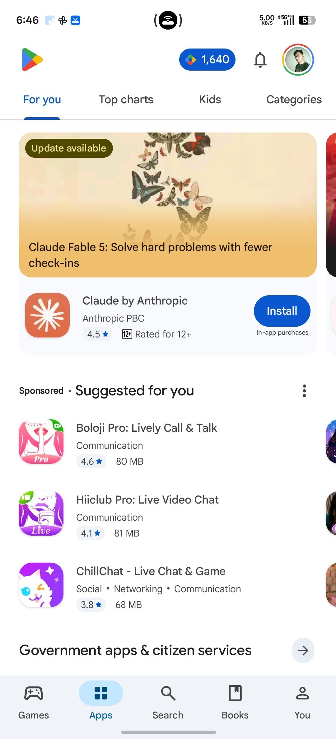 Old Google Play Store interface Old Google Play Store interface