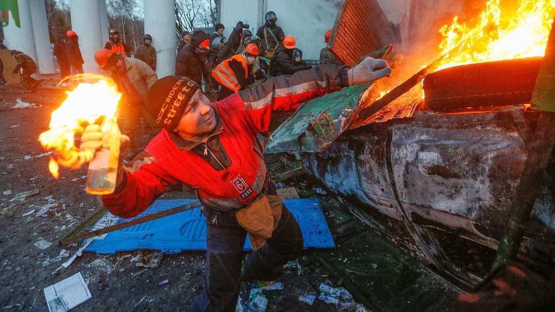 Maidan protests in Kyiv, Ukraine, 2014