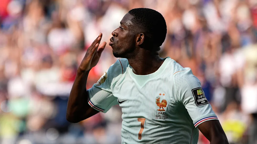France in the World Cup semi-finals! Mbappe scores a goal and is forced to leave the field due to injury | sport 15 Kiss to the semi-finals: Ousmane Dembele (29) celebrates his goal to make it 2-0