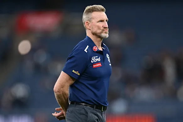 Nathan Buckley is Geelong's assistant coach. 