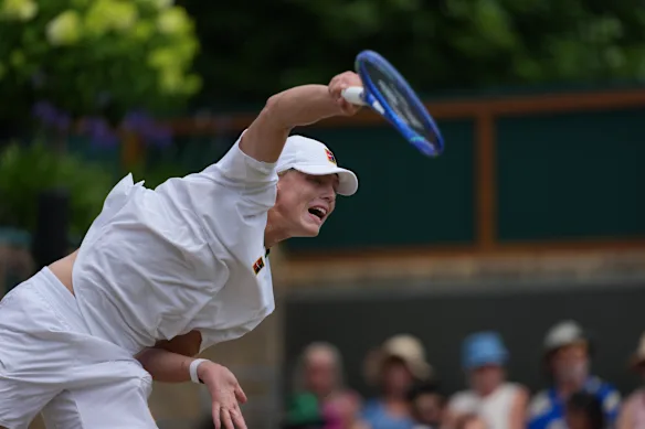 Hewitt's serve was a major factor in his success at Wimbledon.