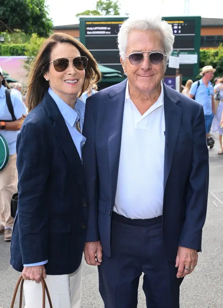 Lisa Hoffman and Dustin Hoffman in Ralph Lauren