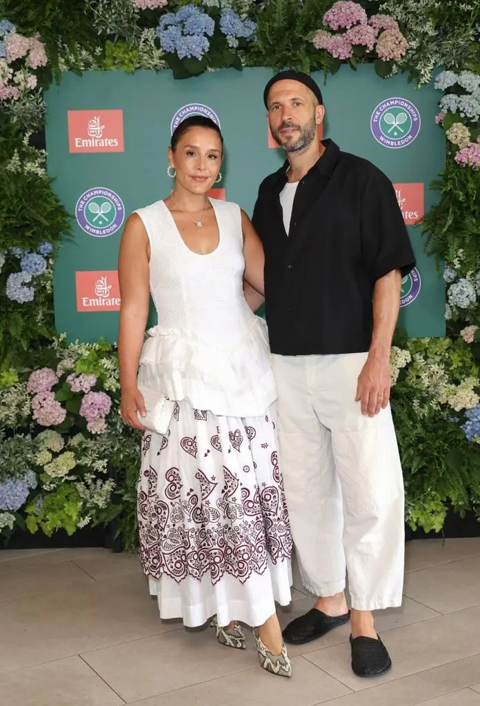 Jessie Ware and Sam Burrows attend as guests of Emirates, Official Partner of the 2026 Wimbledon Championships, at the All England Lawn Tennis and Croquet Club on 10 July.