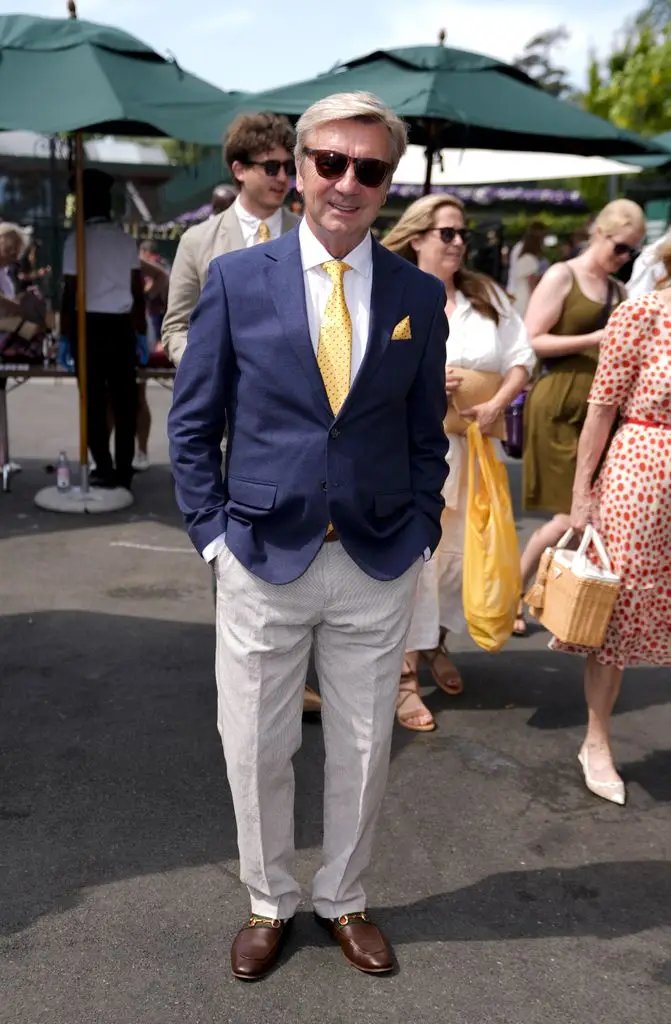 Sir Christopher Dean in suit