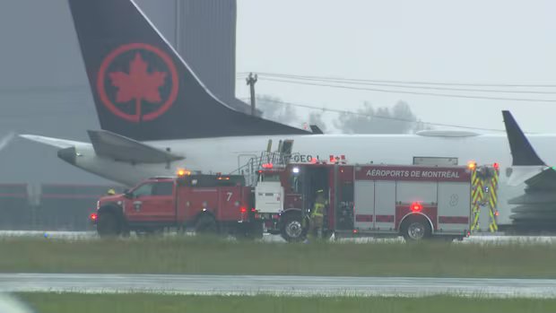 1783705516 642 Air Canada plane skids off runway at Montreal airport after