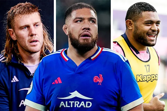 Tom Staniforth, Manny Meafu and Moses Alo-Emil grew up playing rugby in Australia. But now they are proud members of the French team.