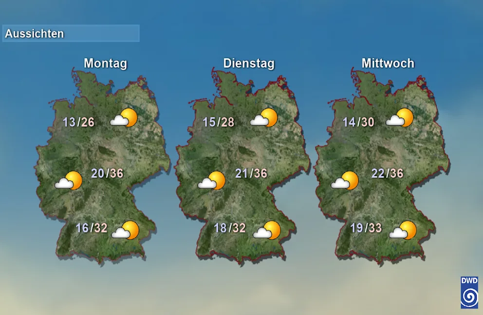 The weather on Sunday will rise to 34 degrees: The new week will be even hotter | News 15 Temperatures will continue to rise through Wednesday.