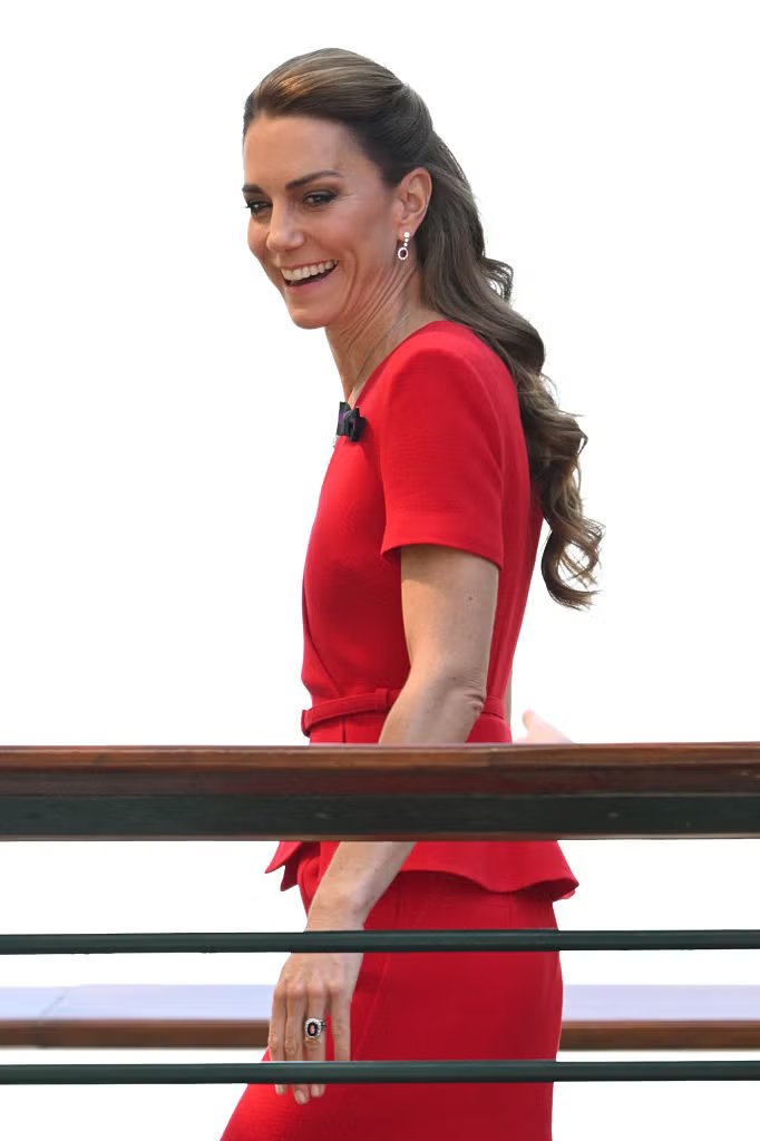 Celebrities attend Wimbledon 2026 Championships - Day 13 London, England, July 11: Catherine, Princess of Wales attends day thirteen of the 2026 Wimbledon Tennis Championships at the All England Lawn Tennis and Croquet Club on July 11, 2026 in London, England. (photo by Karwai Tan/wireimage)