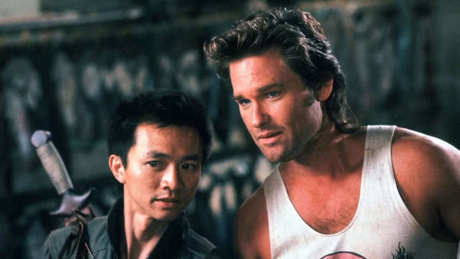 Kurt Russell and Dennis Dan in the movie 