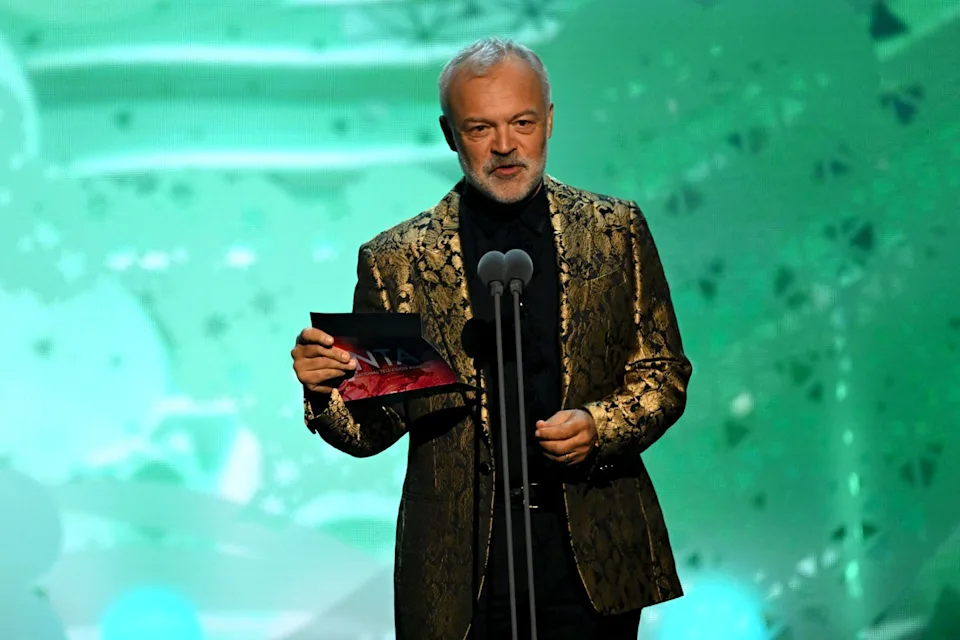 Graham Norton's London home is still for sale, but now £700,000 cheaper - take a look inside 26 Graham presenting an award at the National Television Awards last year