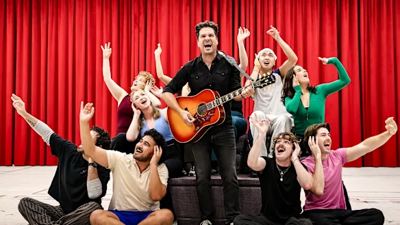 The cast of “A Beautiful Noise” performs “Sweet Caroline,” a true anthem.