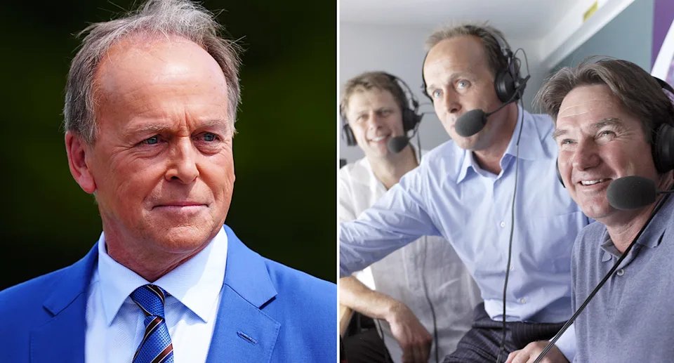 John Lloyd at Wimbledon.
