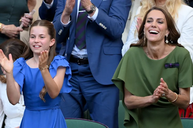 Kate Middleton Wimbledon: Princess of Wales brought adult children and husband to Wimbledon men's singles final 33 Princess Charlotte and Catherine, Princess of Wales attend the 2026 Wimbledon Tennis Championships at the All England Lawn Tennis and Croquet Club on July 12, 2026 in London, England.
