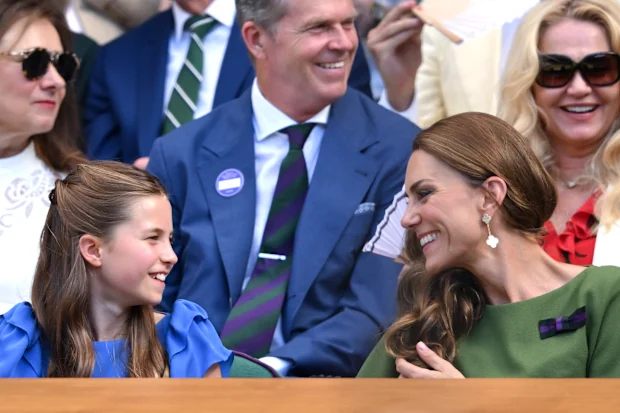 Kate Middleton Wimbledon: Princess of Wales brought adult children and husband to Wimbledon men's singles final 32 Princess Charlotte and Catherine, Princess of Wales attend the 2026 Wimbledon Tennis Championships at the All England Lawn Tennis and Croquet Club on July 12, 2026 in London, England.